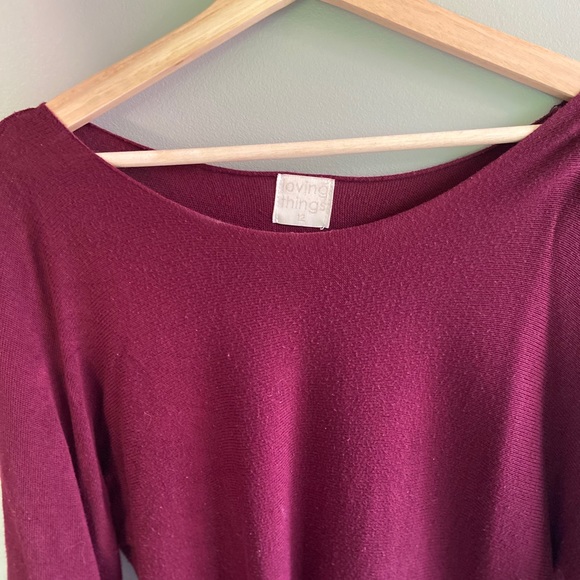 Loving Things Red Sweater - Picture 3 of 5